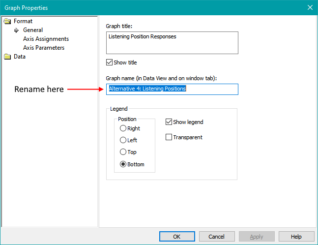 Renaming a Graph Using Graph Properties
