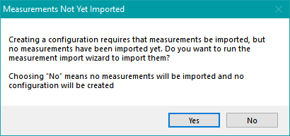 Prompt to Run the Measurement Import Wizard