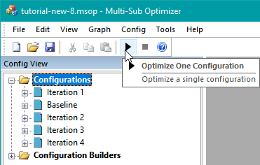 Optimize Using the Toolbar Button