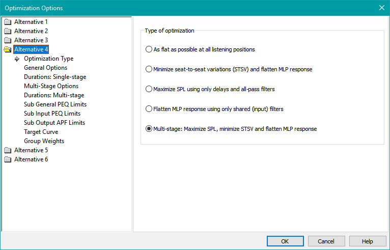 Optimization Options Property Sheet for All Configurations