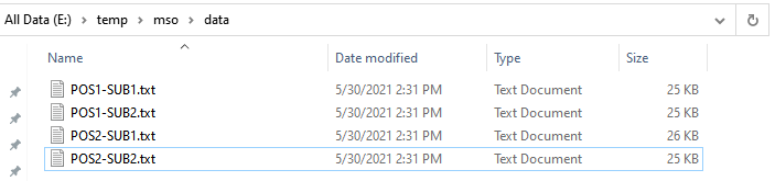 Exported File Names