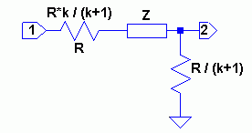 Example for resistor splitting